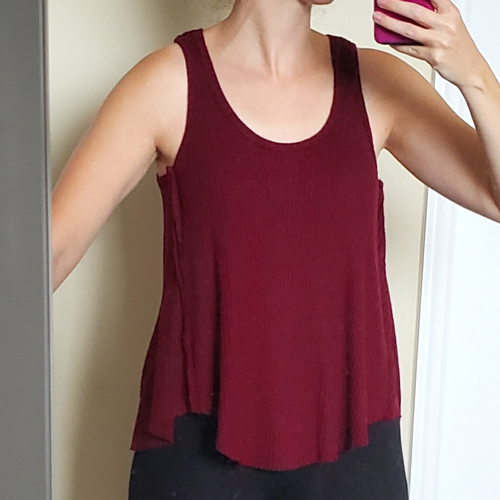 *American Eagle Waffle Knit Swing Tank Sz S